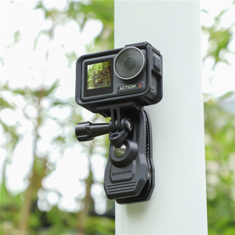 Drone Camera Action - Magnetische Action-Kamera, 360-Grad-Dreh-Hut-Gürtel, Rucksack-Clip-Klemmhalterung für DJL