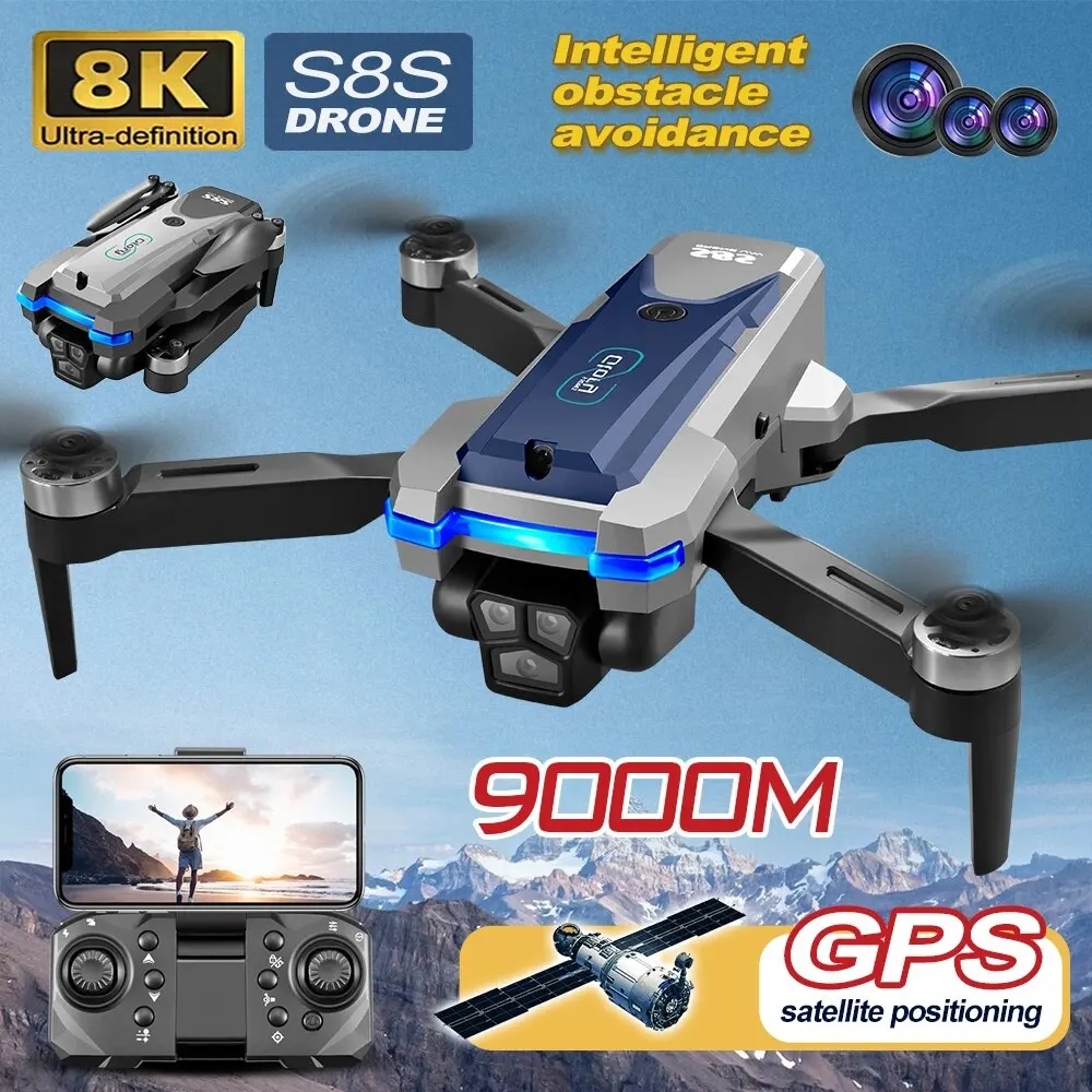 Drone Camera Wide Angle - S8s gps drohne 5g wifi 8k